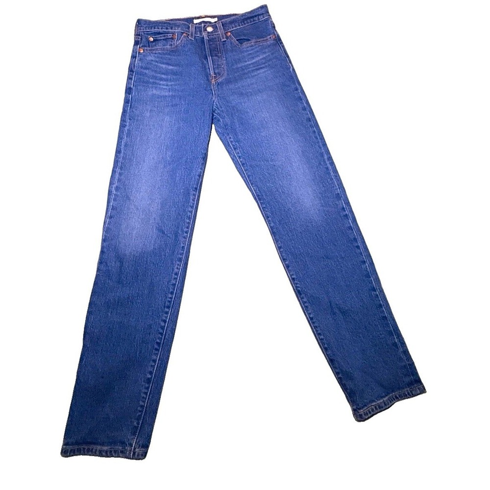 Levi's Premium Women's High Rise Slim Straight Medium Wash Blue Jeans 27